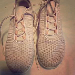 Pink and white Nike Air Size 8.5